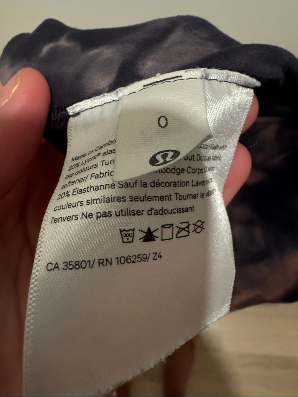 lululemon Align™ High-Rise Pant 25" in Diamond Dye Graphite Grey Pink Pastel - Picture 3 of 3